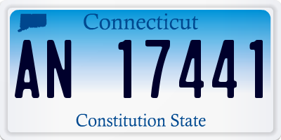 CT license plate AN17441