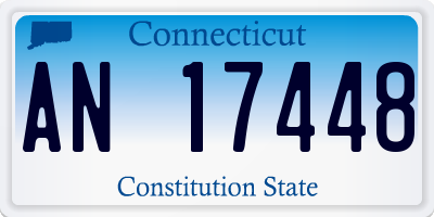 CT license plate AN17448