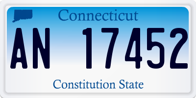CT license plate AN17452