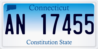 CT license plate AN17455