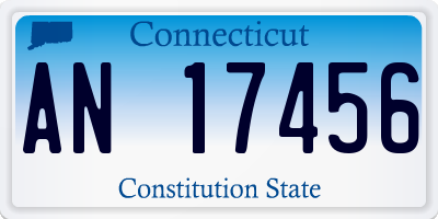 CT license plate AN17456
