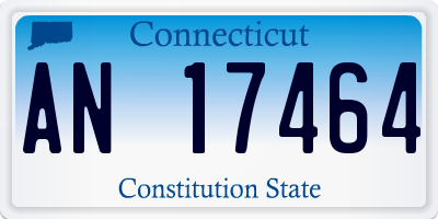 CT license plate AN17464