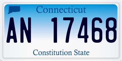 CT license plate AN17468