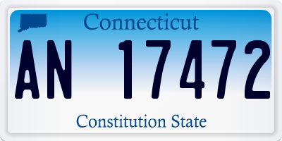 CT license plate AN17472