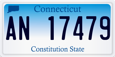 CT license plate AN17479