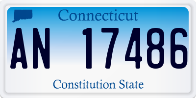 CT license plate AN17486