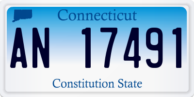 CT license plate AN17491