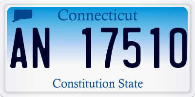 CT license plate AN17510