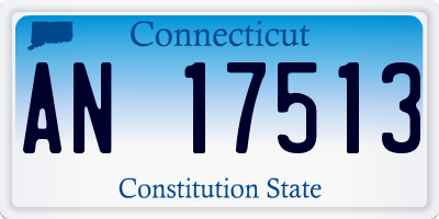 CT license plate AN17513