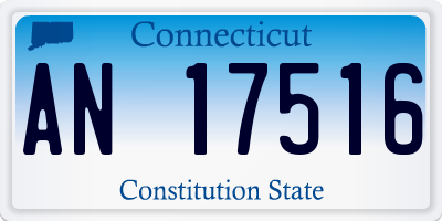 CT license plate AN17516