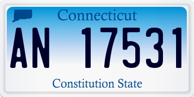CT license plate AN17531