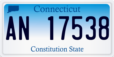 CT license plate AN17538