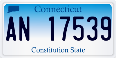 CT license plate AN17539