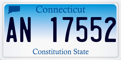 CT license plate AN17552