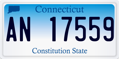 CT license plate AN17559
