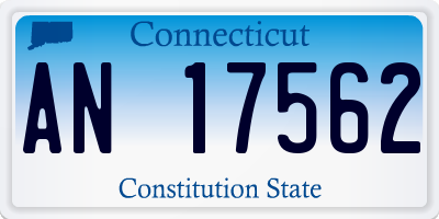 CT license plate AN17562