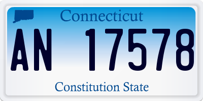 CT license plate AN17578