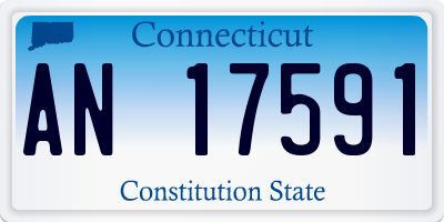 CT license plate AN17591