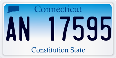 CT license plate AN17595