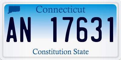 CT license plate AN17631
