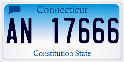 CT license plate AN17666