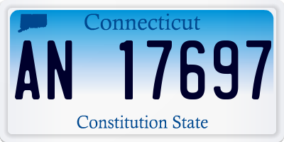 CT license plate AN17697