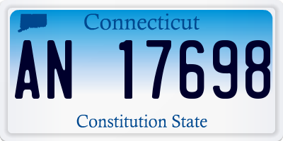 CT license plate AN17698