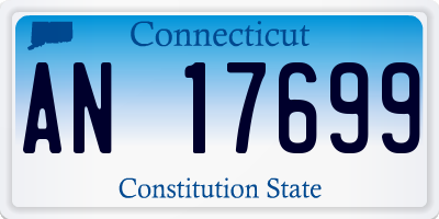 CT license plate AN17699