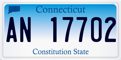 CT license plate AN17702