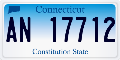 CT license plate AN17712
