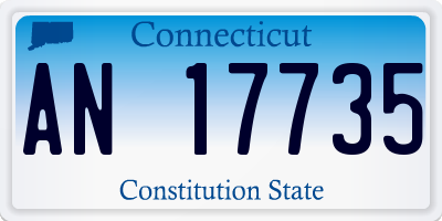 CT license plate AN17735
