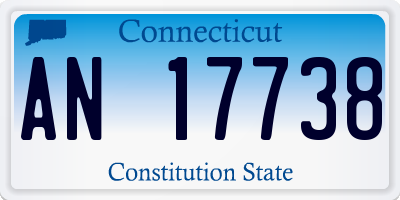 CT license plate AN17738