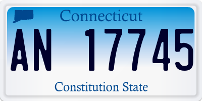 CT license plate AN17745