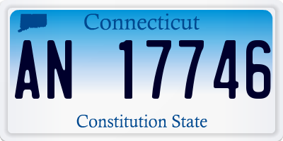 CT license plate AN17746