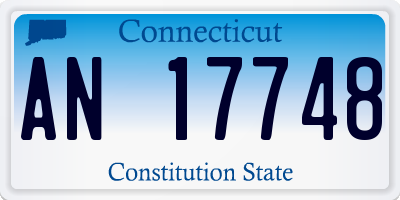 CT license plate AN17748