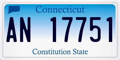 CT license plate AN17751