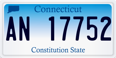 CT license plate AN17752