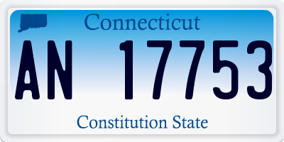 CT license plate AN17753
