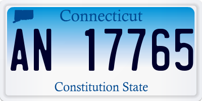 CT license plate AN17765