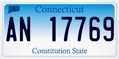 CT license plate AN17769