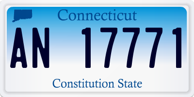 CT license plate AN17771