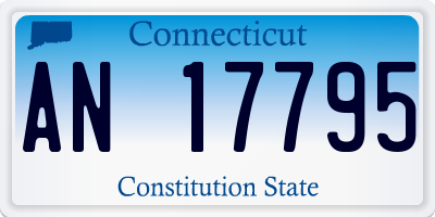 CT license plate AN17795