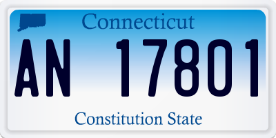 CT license plate AN17801