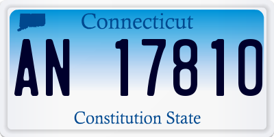 CT license plate AN17810