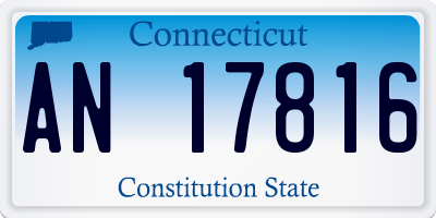 CT license plate AN17816