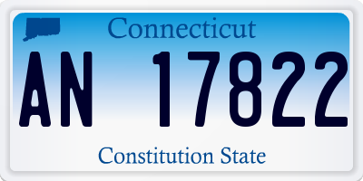 CT license plate AN17822