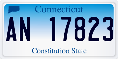 CT license plate AN17823