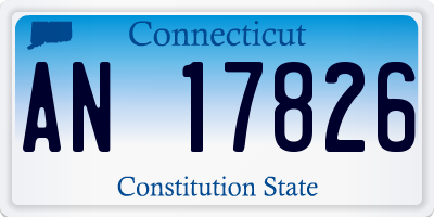 CT license plate AN17826