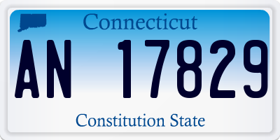 CT license plate AN17829