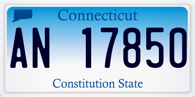 CT license plate AN17850